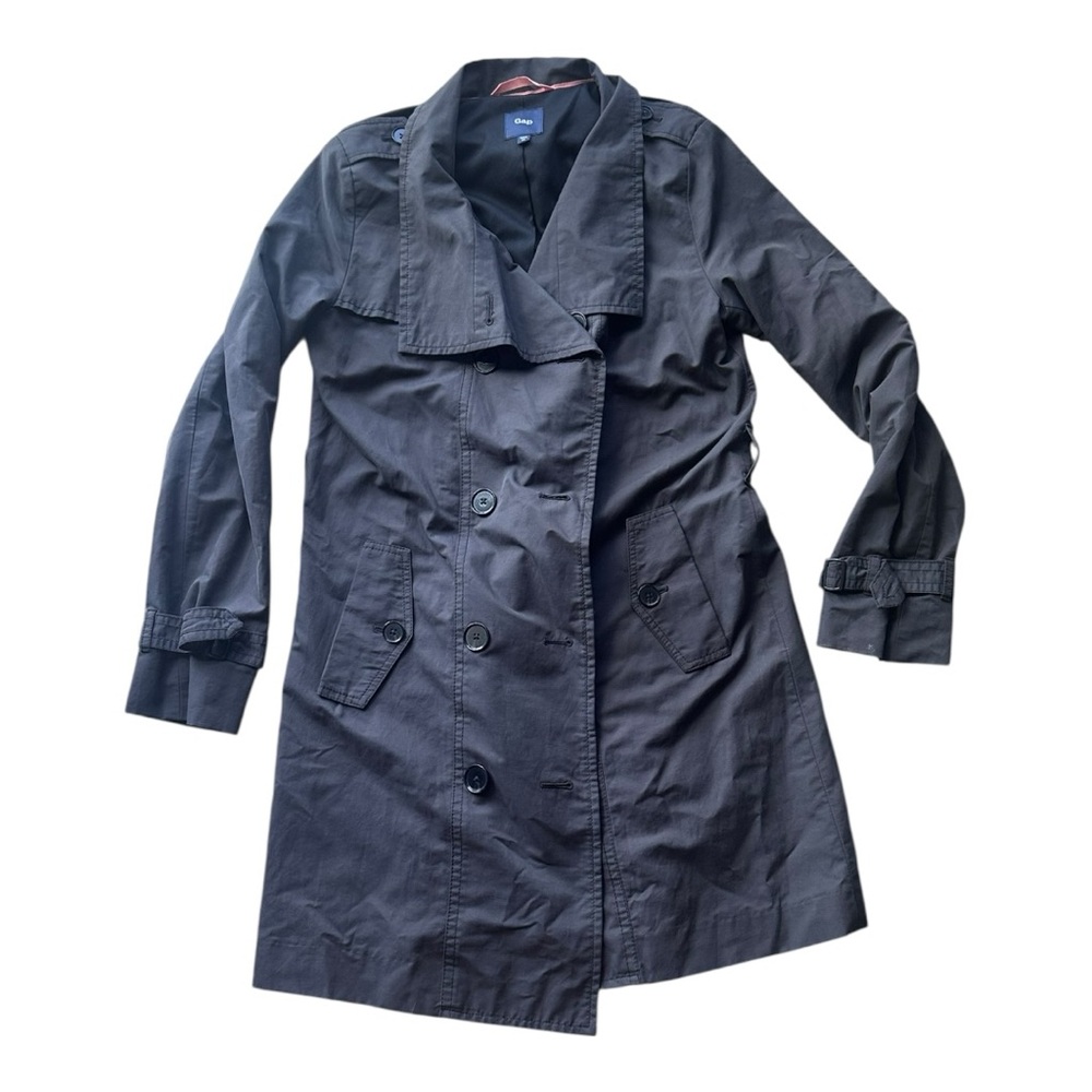 GAP Charcoal Coat with inside Orange‎ Accent Size XS